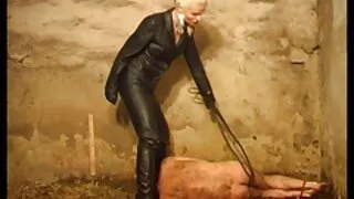 Ponios susieta du vergai ir pakliuvom saldus asilas